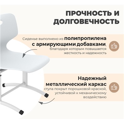 Стул Дельта SHT-S-TN27/3-5
                        д3-5 серый / белый муар