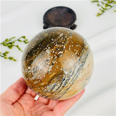 Радуга Самоцветов Шар из океанической Яшмы