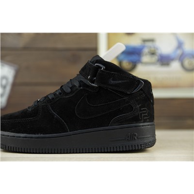 Зимние Nike Air Force из натуральной замши