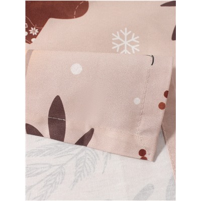 Дорожка на стол Этель «Новогодние украшения» 40×149 см, 100% хлопок, саржа 190 г/м², розовая