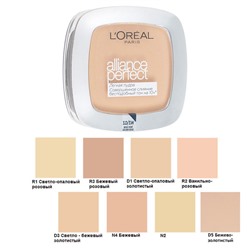 2 L`oreal Пудра АЛЬЯНС ПЕРФЕКТ D3 светл.-бежев