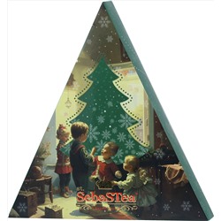 SebaSTea. Новый год. Треугольник (зеленый) карт.упаковка, 15 пак.