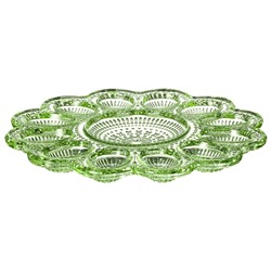 ПОДСТАВКА ДЛЯ 12 ЯИЦ "SUNDAY" GREEN 26,5*26,5*2 СМ