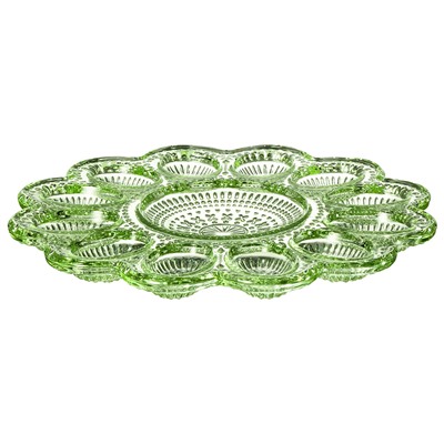 ПОДСТАВКА ДЛЯ 12 ЯИЦ "SUNDAY" GREEN 26,5*26,5*2 СМ