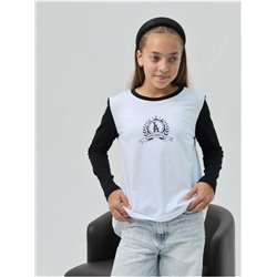 Лонгслив "ЛА" Детский Чер-Бел