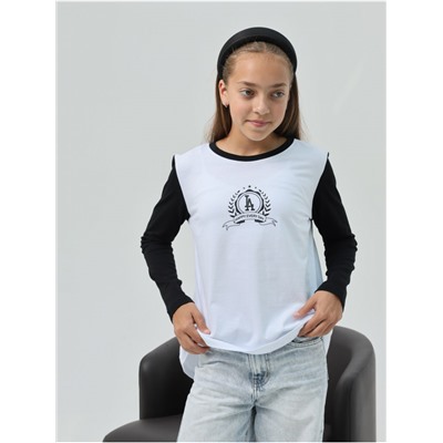Лонгслив "ЛА" Детский Чер-Бел