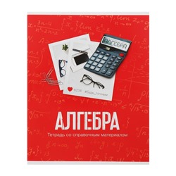 Тетрадь предметная Calligrata «Фото», 48 листов в клетку Алгебра, со справочным материалом, обложка мелованный картон, блок офсет