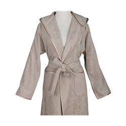 Халат Велюровый Женский (L) Ecosoft Bej Bayan Bornoz Large - EcoCotton