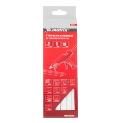 Стержни клеевые, белый, 11 х 200 мм, в упаковке 6 шт Matrix