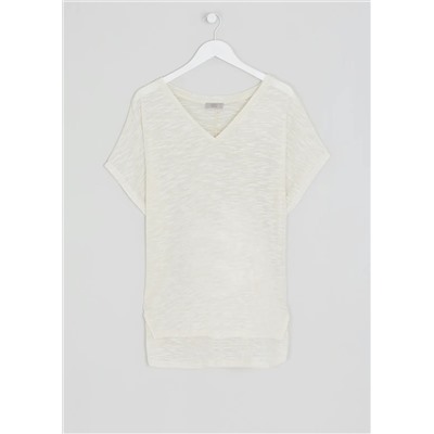 Papaya Curve V Neck T-Shirt