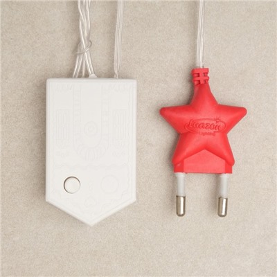 УЦЕНКА Гирлянда «Сеть» 1.6×1.6 м, IP20, прозрачная нить, 144 LED, свечение белое, 8 режимов, 220 В