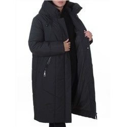 A615 GRAY/BLUE Пальто зимнее женское (верблюжья шерсть, 120 гр. холлофайбер)