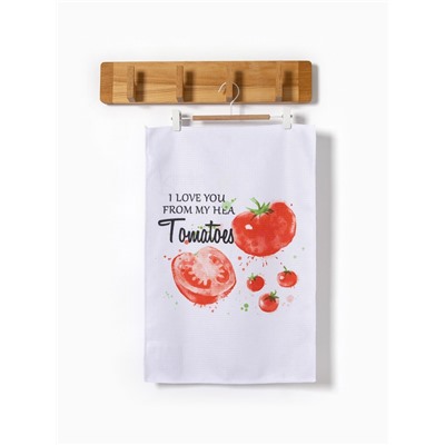 Полотенце Доляна Tomato, 40×60±3 см, 100% п/э, микрофибра
