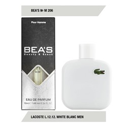 Парфюм Beas Lacoste L.12.12. White Blanc for men M206 10 ml, Парфюм мужской Beas M206 создан по мотивам аромата Lacoste L.12.12. White Blanc