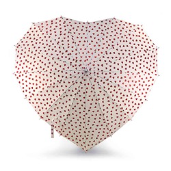 L909-4383 RedHearts (Красные сердечки) Зонт женский трость Fulton