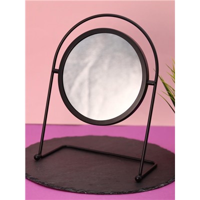 Зеркало настольное GIRLY "Black sun", black