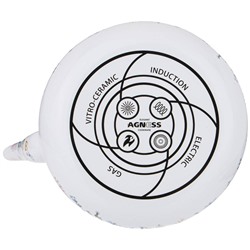 ЧАЙНИК AGNESS ЭМАЛИРОВАННЫЙ СО СЪЕМНЫМ ФИЛЬТРОМ ИЗ НЖС, СЕРИЯ "ДВОРЦОВЫЙ ПАРК"1,3 Л