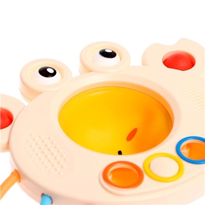 Развивающая игрушка IQ-ZABIAKA «Ловкий крабик», с тактильными резиночками