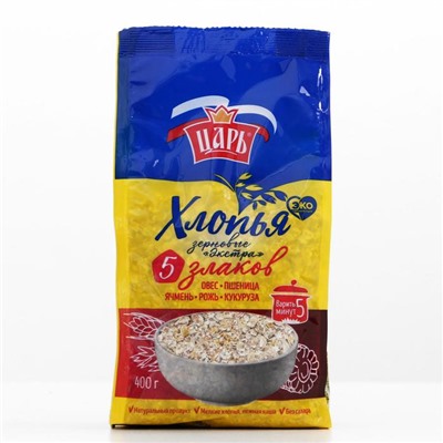 Хлопья из 5-х злаков "Царь", 400 г