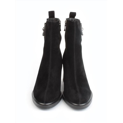 04-M3-L811 BLACK Ботинки зимние женские (натуральная замша, натуральный мех)