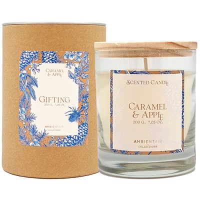 Свеча ароматическая Gifting, Caramel&Apple, 40 ч