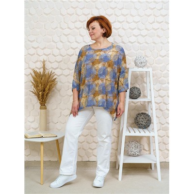 Блузка Алушта коричневый ИвК