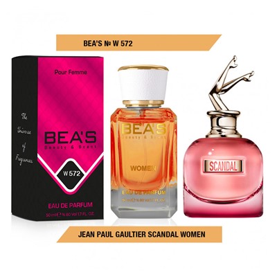 Beas W572 Jean Paul Gaultier Scandal Women edp 50 ml, Парфюм женский Beas W572 создан по мотивам аромата Jean Paul Gaultier Scandal