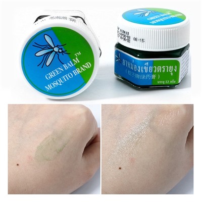 Зеленый бальзам от укусов комаров и мелких насекомых Green Balm, 13 гр.