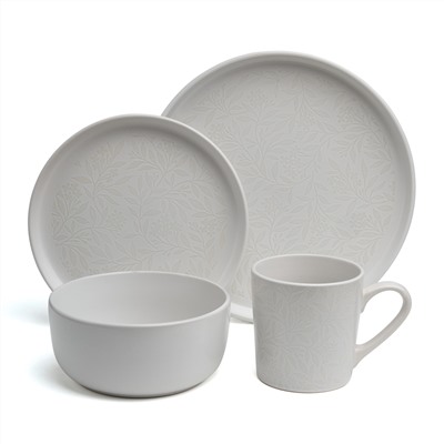 НАБОР ПОСУДЫ ОБЕДЕННЫЙ BRONCO "CHOICE WHITE" НА 4 ПЕР. 16 ПР.