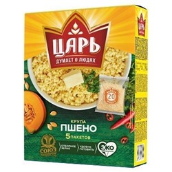 ЦАРЬ Крупа пшено в вар.пак 400гр в КОР