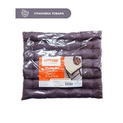 Сидушка с лузгой гречихи, размер 43x43 см, канвас, велюр, цвет черника