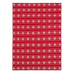 Плед из хлопка с новогодним рисунком Frostwork из коллекции New Year Essential, 130x180 см