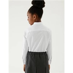 5pk Girls' Regular Fit Easy to Iron Shirts (2-18 Yrs)