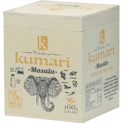 kumari. Wood Case. Masala 100 гр. дер.шкатулка