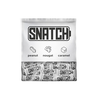 Батончик SNATCH MINI конфеты с орехами,  нугой и карам пп/пкт, вес, Рахат 1кг