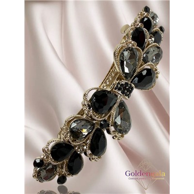 Заколка автомат для волос с кристаллами «Блеск элегантности» ЭЛЗ12/02