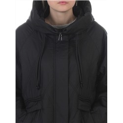 8010 BLACK Куртка демисезонная женская (100 гр. холлофайбер)