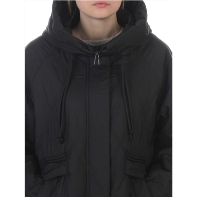 8010 BLACK Куртка демисезонная женская (100 гр. холлофайбер)