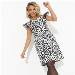 Платье из трикотажа, Обезоруживающий образ (black)