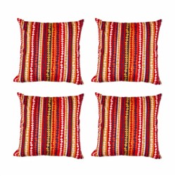 Набор разноцветных чехлов для подушек (4 шт), URSPRUNGLIG Cushion Cover Multicoloured Dark Set, произв. IKEA
