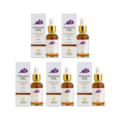Набор Кумкумади (5 x 30 мл), Kumkumadi Oil Set, произв. Kerala Ayurveda