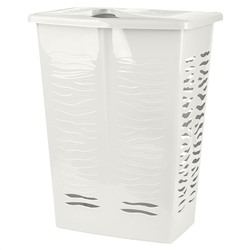 Корзина для белья Keeplex Regular с откидной крышкой 42 л, 39,8х29,9х53,7 см KL170711048 белое облако