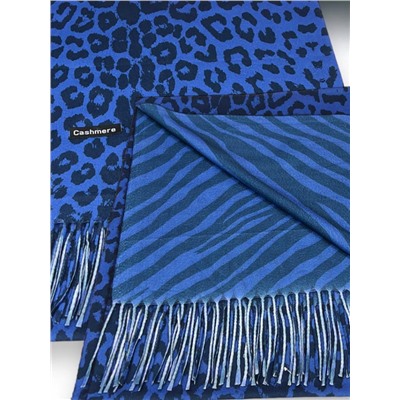 Палантин теплый кашемировый с двусторонним принтом Арт 2322/5