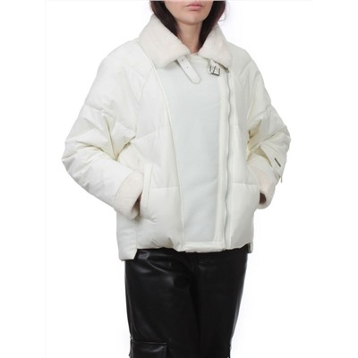 S24-163 MILK Куртка демисезонная женская (100 гр. холлофайбер)