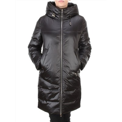 GWD21530P BLACK Пальто зимнее женское PURELIFE (200 гр .холлофайбер)