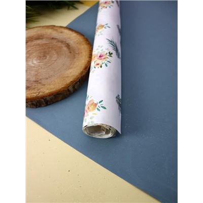 Упаковочная бумага «Flora pineapples», yellow (50*70 см)