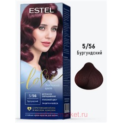 ESTEL Love Стойкая Крем-краска для волос тон 5/56 Бургундия