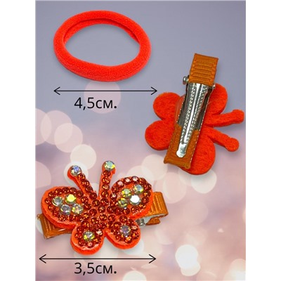 Детский набор аксессуаров для волос (Резинка 4 шт +уточка 2 шт) НД3 тип 4