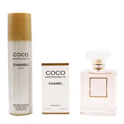 Подарочный набор C Coco Mademoiselle (парфюм+дезодорант+масло) edp 100+150+7 ml