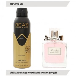 Дезодорант Beas W535 Christian Dior Miss Dior Cherie Blooming Bouquet For Women deo 200 ml, Дезодорант женский Beas W535 создан по мотивам аромата Christian Dior Miss Dior Cherie Blooming Bouquet